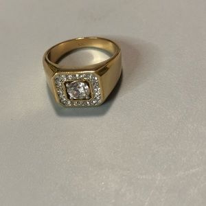 14k solid gold stamped ring